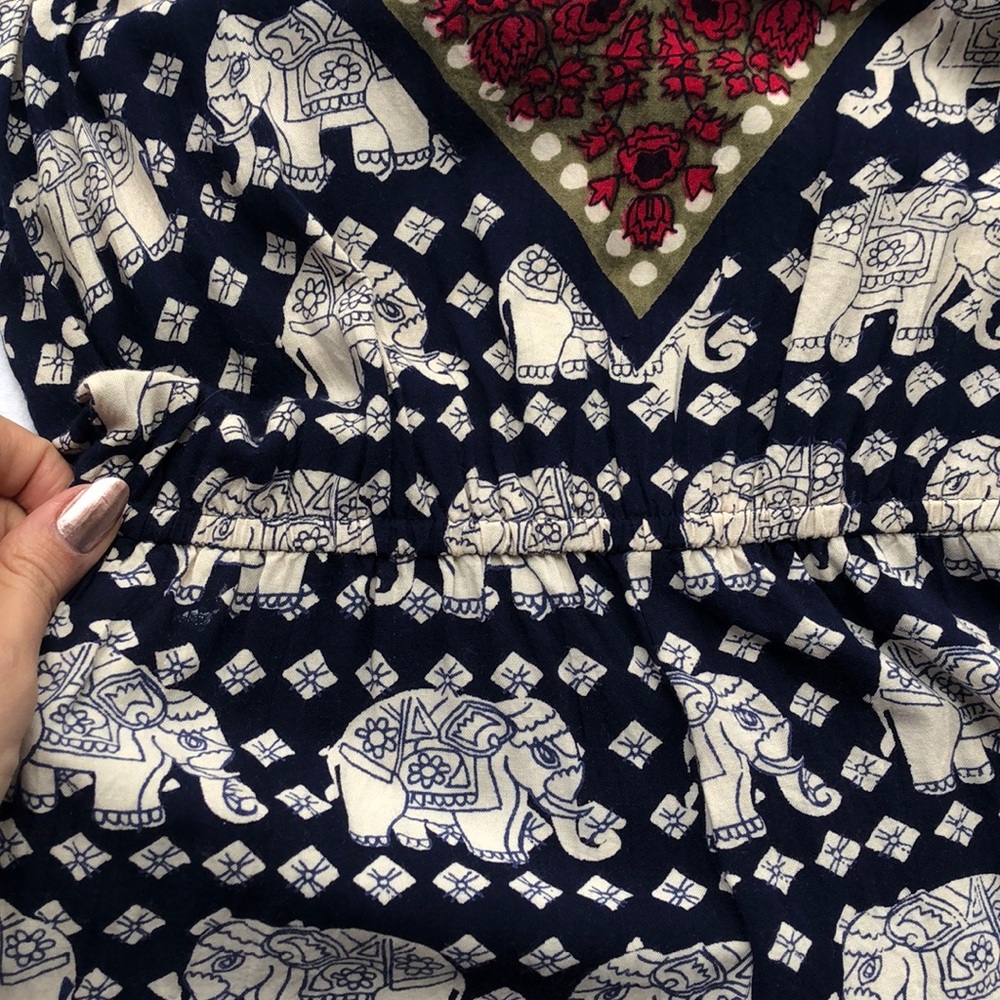 Multi-Color Elephant Romper - Picture 3 of 5